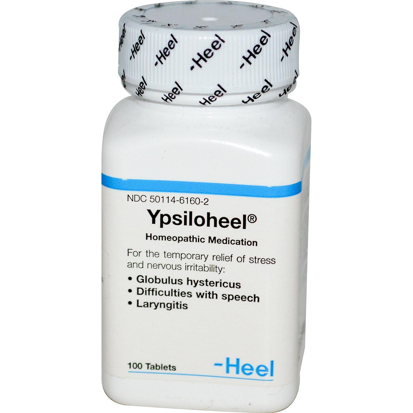 Ypsiloheel Homeopathic Stress Relief Tablets - 100 Count | Natural Anxiety & Nervous System Support for Daily Stress Management | Perfect for Work, Travel & Home Use