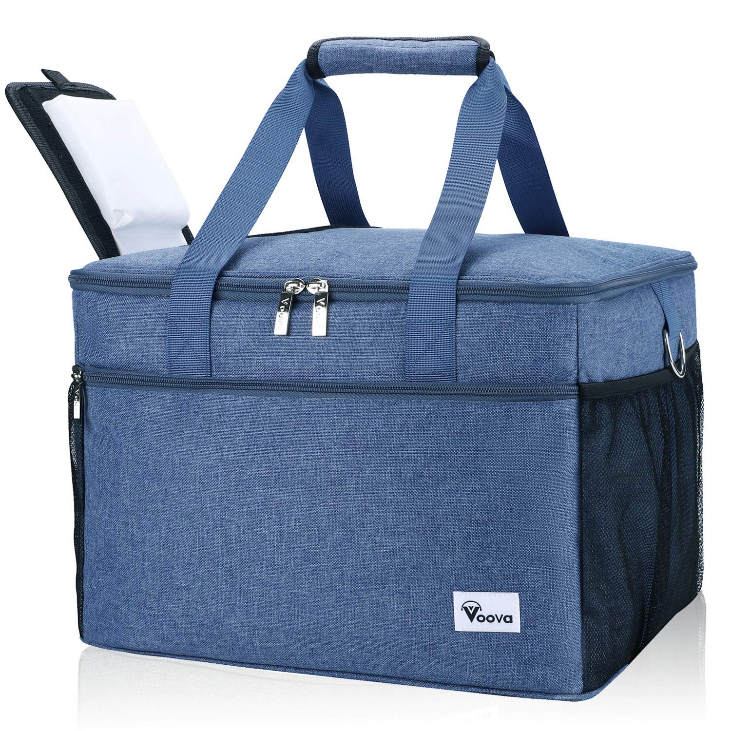 Voova 40 Can Insulated Soft-Sided Cooler Bag - Collapsible, Leakproof & Portable Lunch Box for Camping, Picnic, Beach | Large Lunch Tote for Travel, Golf, Sports & Outdoor Activities | Perfect for Family Outings, Tailgating & BBQs