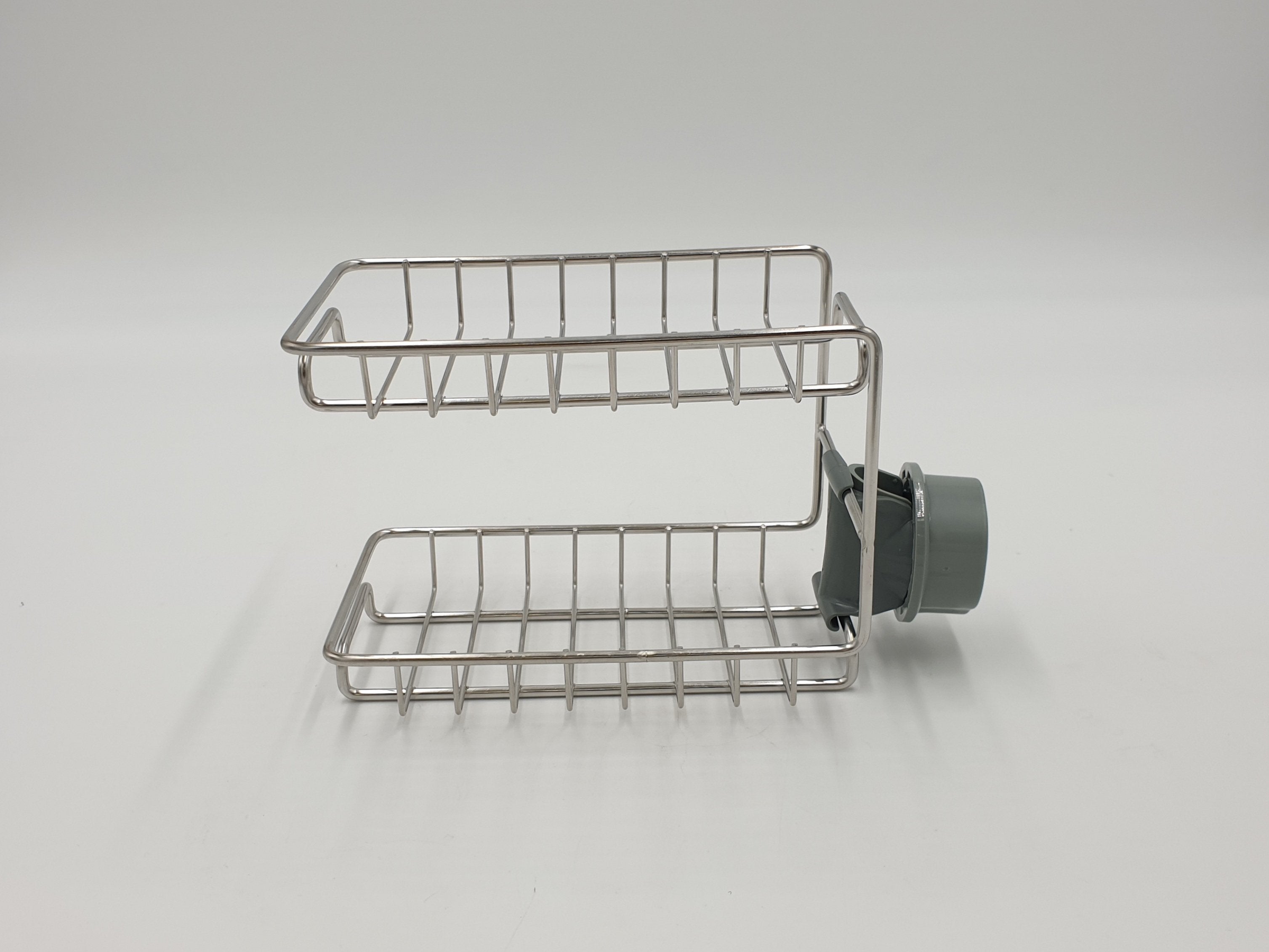 2-Tier Faucet Sponge Caddy - 60 Pack - Organize Kitchen Sponges & Brushes by Sink - Perfect for Dishwashing & Cleaning Tasks