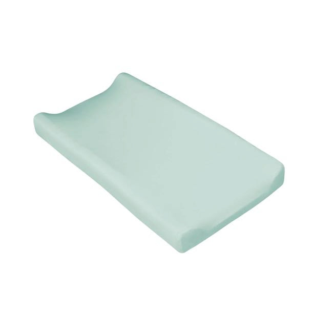 Kyte Baby Organic Cotton Changing Pad Cover - Soft & Waterproof Sage Green for Nursery, Diaper Changing Station & Travel