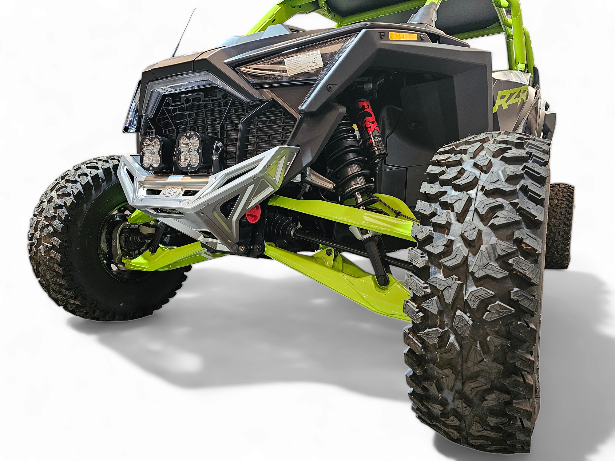 2022-2025 Polaris RZR Pro R & Turbo R Machined Billet Front Winch Bumper (Clear Anodized) - Heavy-Duty Off-Road Protection for Trail Riding & Rock Crawling - FWB610031