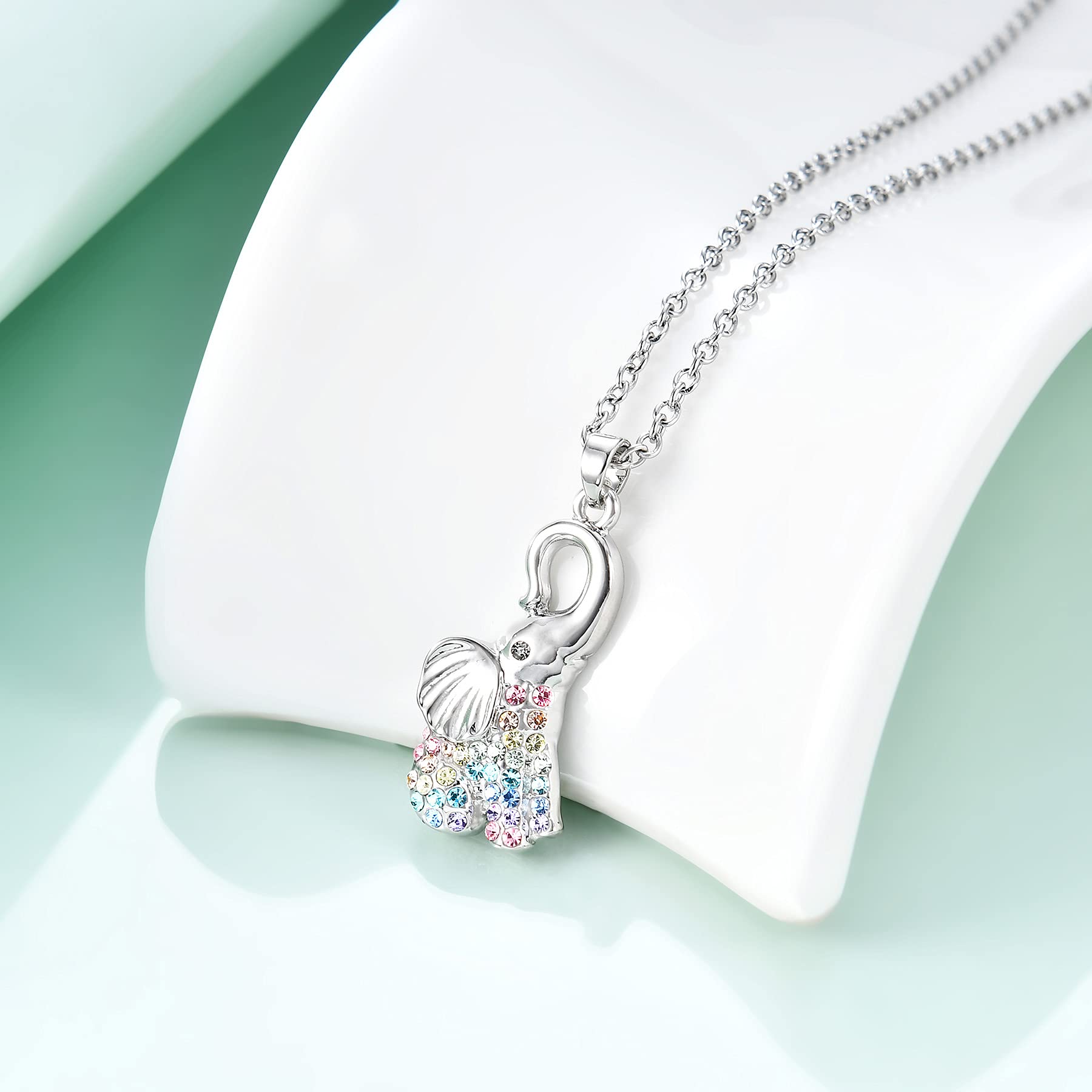 Elephant Necklace for Women - Sterling Silver Elephant Pendant Jewelry Gift for Elephant Lovers | Perfect for Birthday, Anniversary & Everyday Wear
