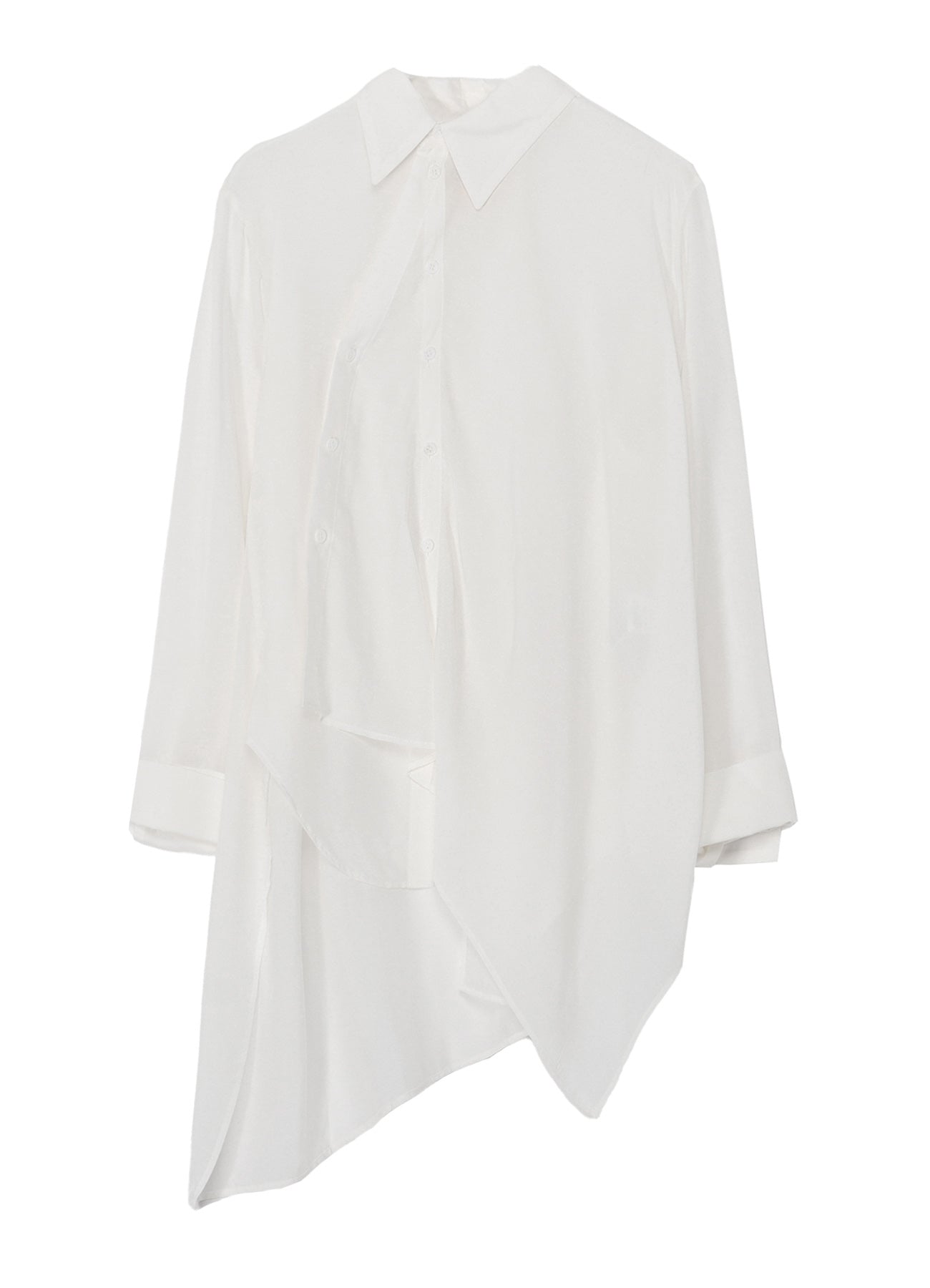 Stylish Cu/Mo Kersey Unbalance Draped Blouse for Women - Elegant Asymmetrical Tunic Top for Casual Wear, Office Outfits & Special Occasions
