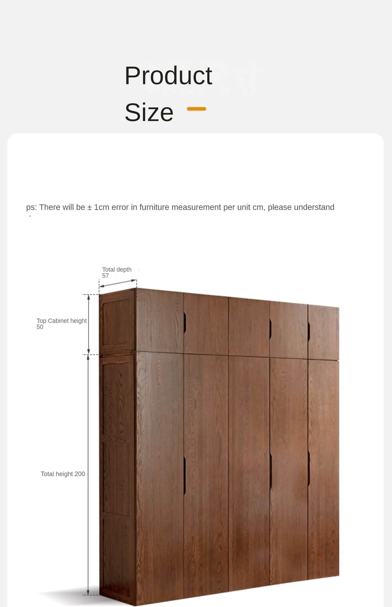 Solid Oak Wood Modern Wardrobe - Stylish & Durable Closet for Bedroom, Walk-In Closet, or Guest Room Storage