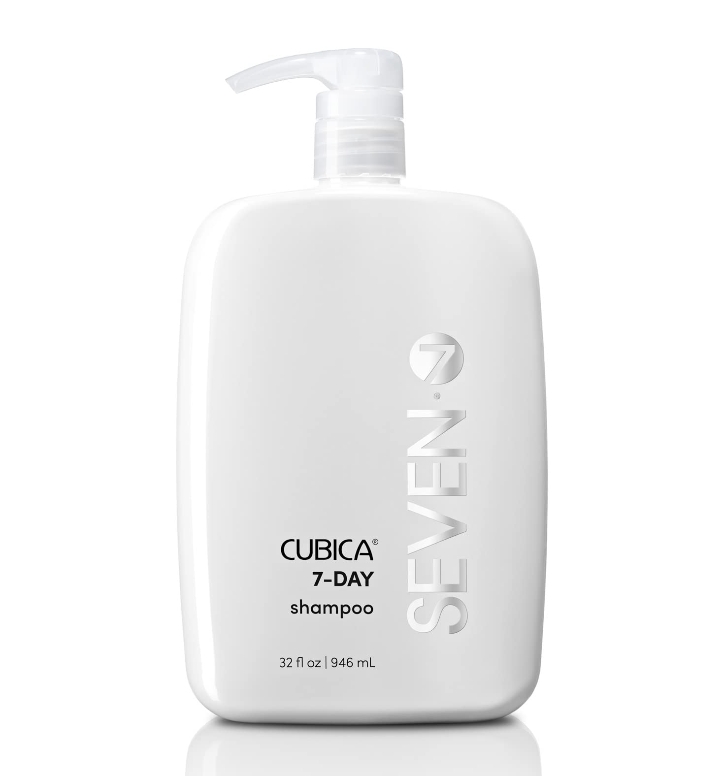 SEVEN Haircare Cubica 7-Day Shampoo for Women & Men - Sulfate & Paraben Free, Biotin & Green Tea Extract Formula - Adds Shine & Moisture to All Hair Types - Cruelty Free & Made in USA - Perfect for Daily Hair Care & Scalp Nourishment