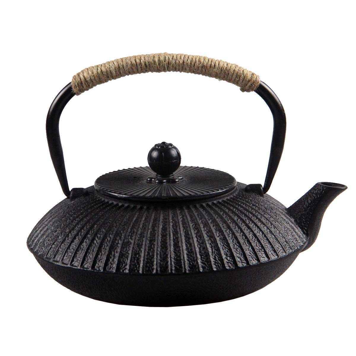Premium Japanese Cast Iron Teapot with Stainless Steel Infuser - 26.4oz Black Loose Leaf Tea Kettle for Stovetop Use | Perfect for Home, Office & Tea Ceremonies