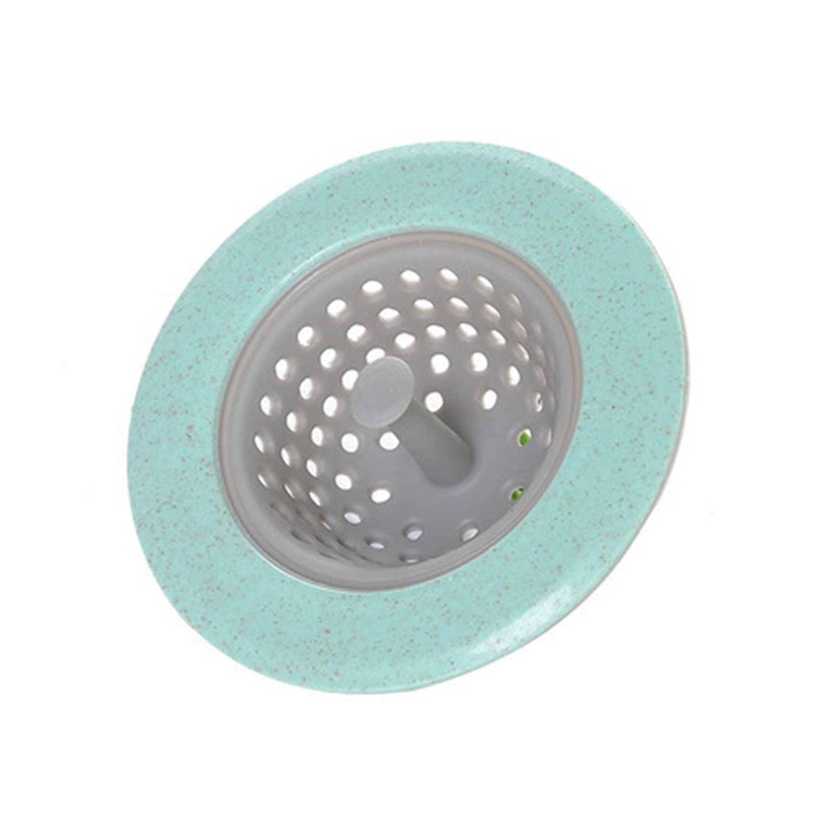 Green Kitchen Sink Filter Plug - Hair Catcher for Shower & Bathtub Drain - Bathroom Accessory
