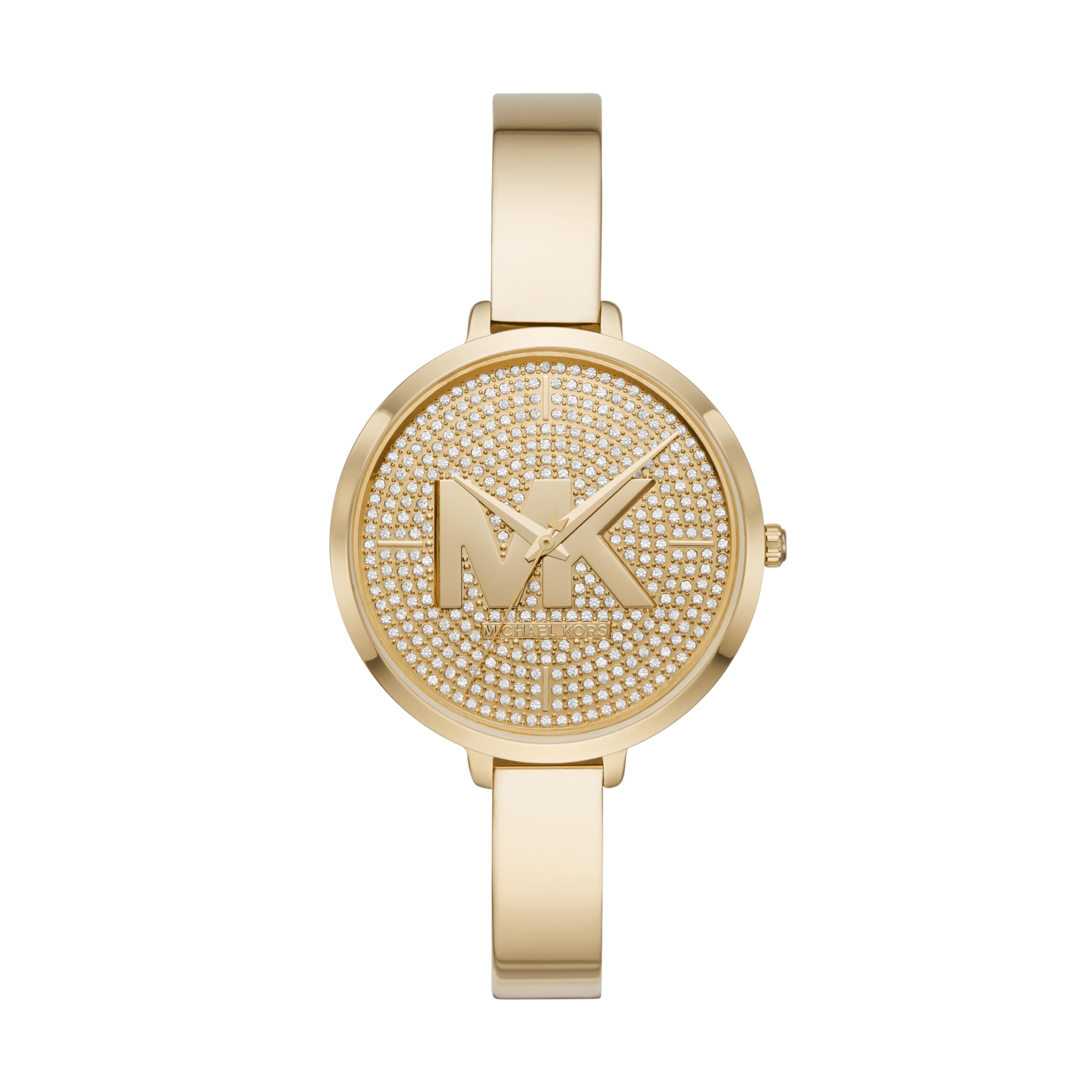 Michael Kors Parker Women's Watch - Stainless Steel & Pavé Crystal Watch with Interchangeable Bands (Steel/Leather/Silicone) | Elegant Dress Watch for Work, Parties & Everyday Wear