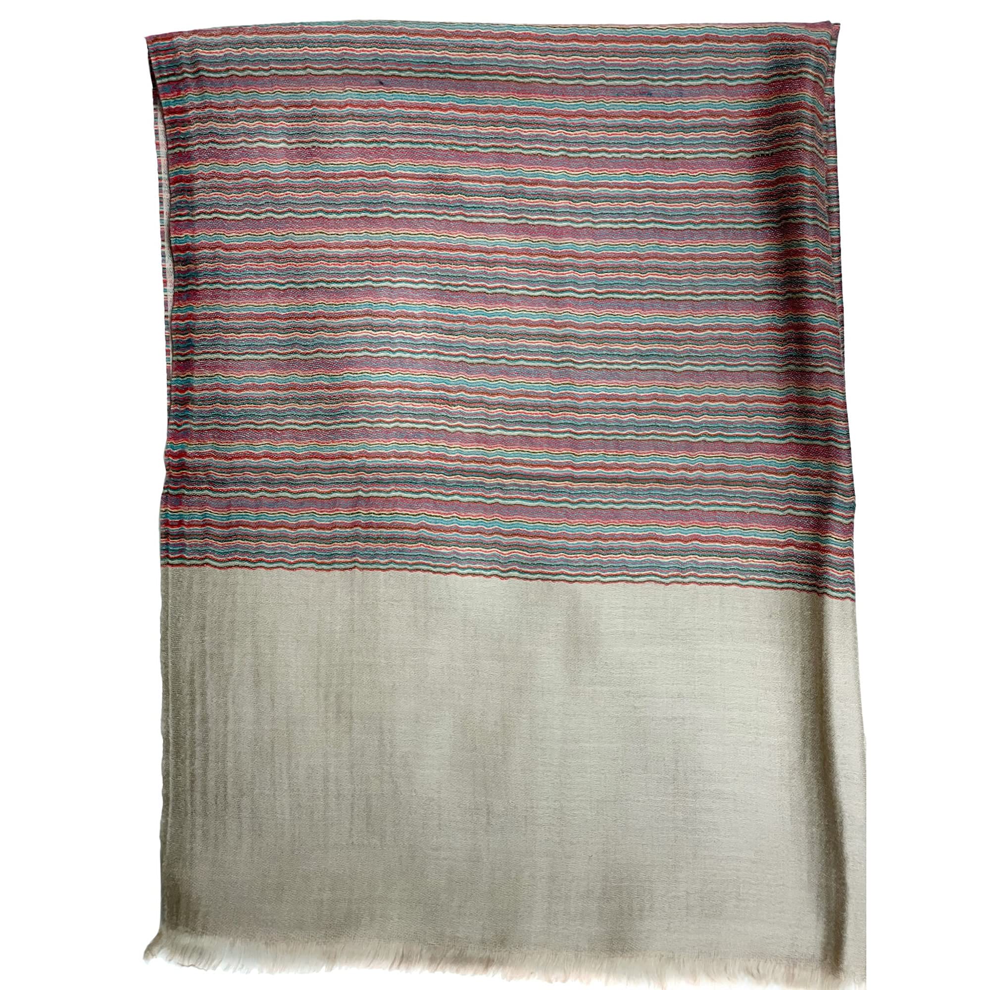 Women's Lightweight Dobby Wool Scarf - Large Striped Shawl Wrap for Sun Protection & Style | Perfect for Outdoor Activities, Travel & Fashion Accessories