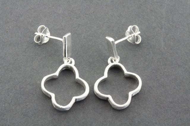 Mini Clover Drop Stud Earrings - Dainty Floral Stud Earrings for Women - Perfect for Everyday Wear, Gifts & Special Occasions