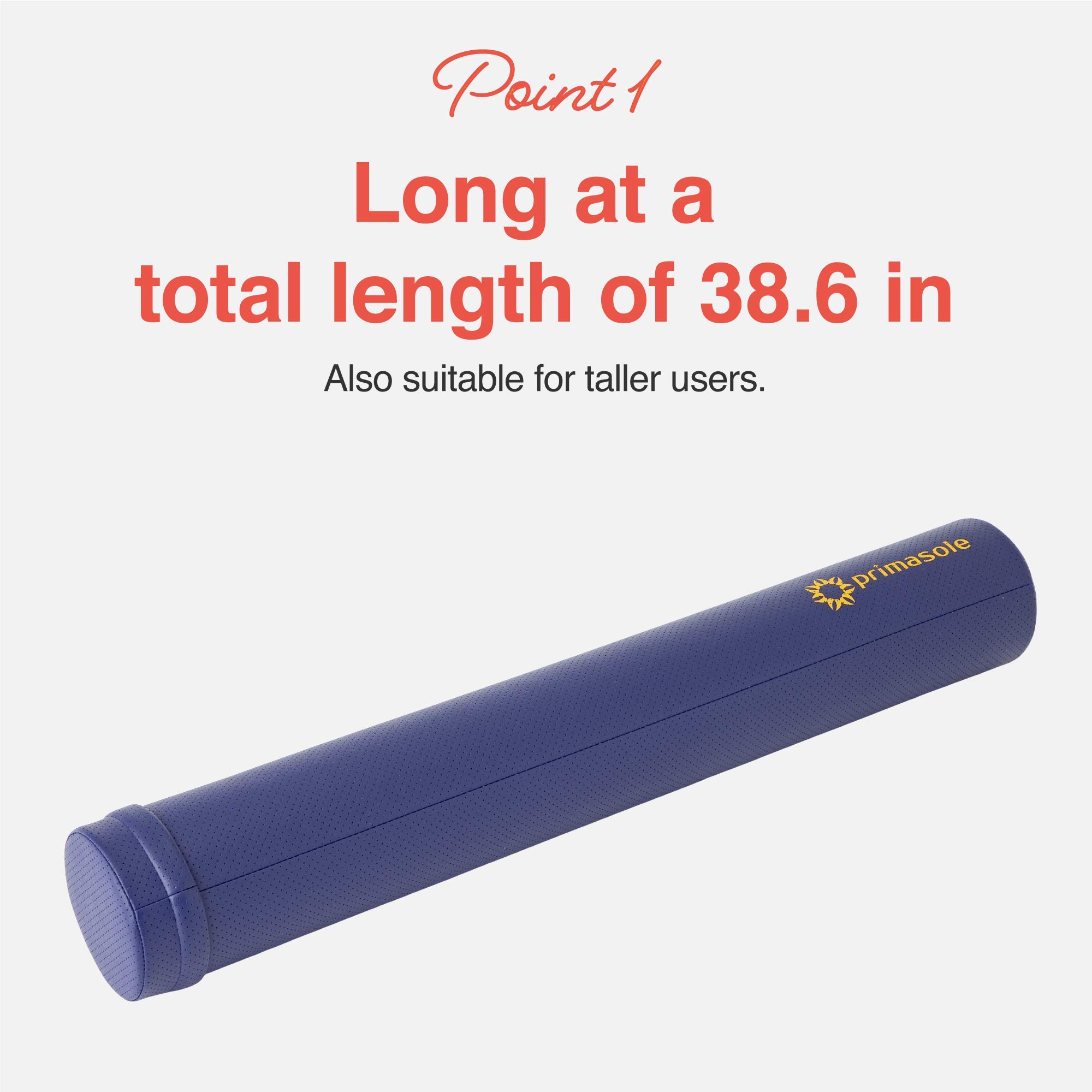 Primasole High-Density Foam Roller for Yoga, Pilates, and Muscle Recovery – Perfect for Home Gym, Physical Therapy, and Post-Workout Stretching