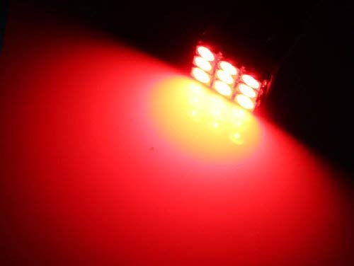 iJDMTOY 9-SMD LED Bulbs 168 194 2825 W5W T10 - Super Bright Red Replacement Bulbs for Car License Plate Lights, Parking Lights, Side Door Lights & Interior Lights | Perfect for Night Driving, Car Customization & Interior Lighting Upgrade