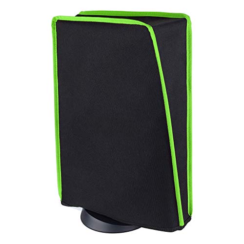 A Vertical Pure Black & Neon Green Trim