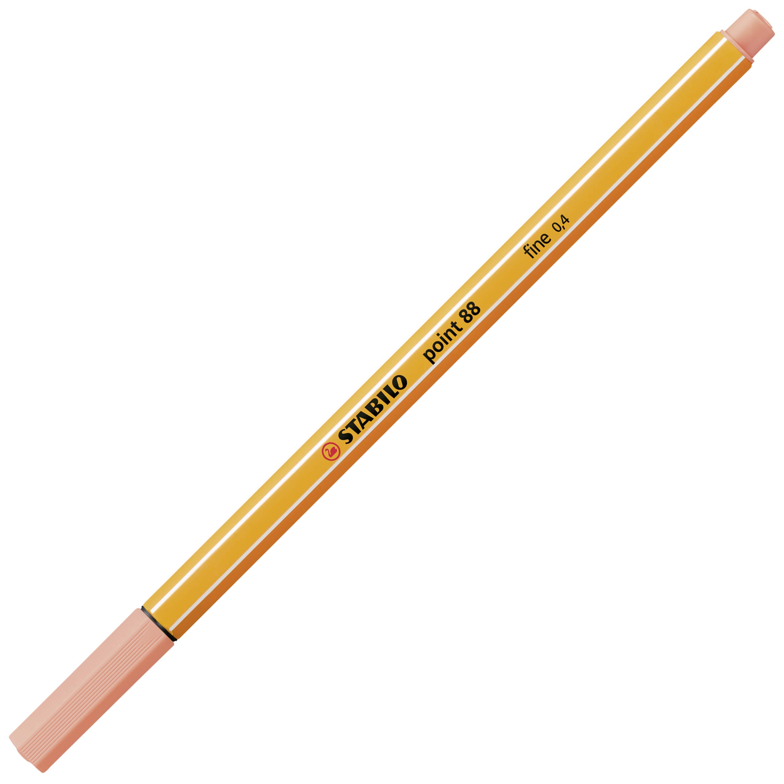 STABILO Point 88 Pen - Apricot Color for Note Taking & Art