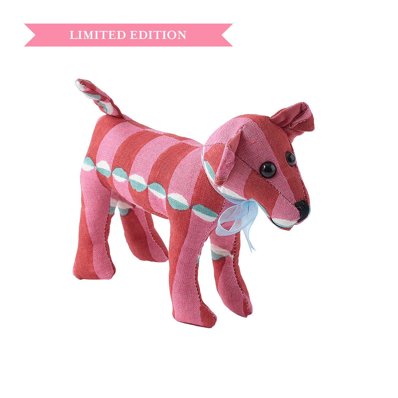 Bramble Dog Linen Luna Pink - Soft & Comfortable Dog Bed for Small to Medium Breeds - Perfect for Indoor Use, Crate Training, and Cozy Napping