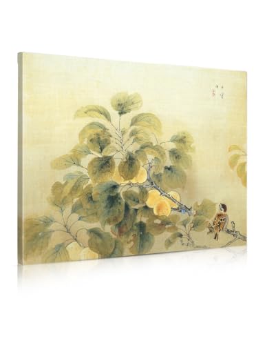 Golden Fruits and Sparrow