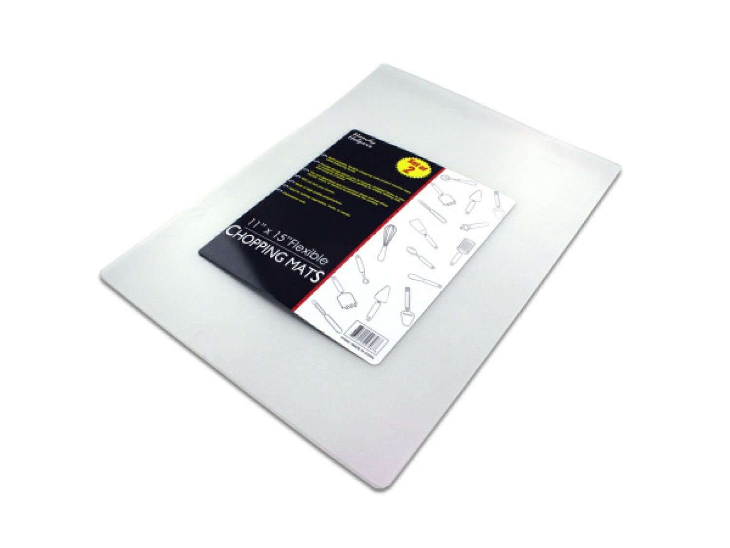 Flexible Plastic Chopping Mat Set of 48 - Non-Slip Cutting Board Mats for Kitchen, Food Prep & Dining - Perfect for Meal Prepping, Slicing Vegetables & Protecting Countertops