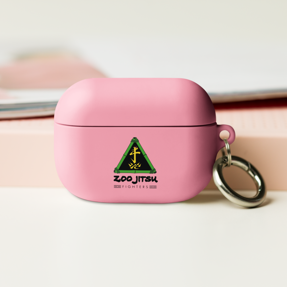 Zoo Jitsu Fighters Logo Shockproof Rubber Case for AirPods Pro/1/2/3 - Cute Animal Design Protective Cover for Apple AirPods - Perfect for Gym, Travel & Everyday Use