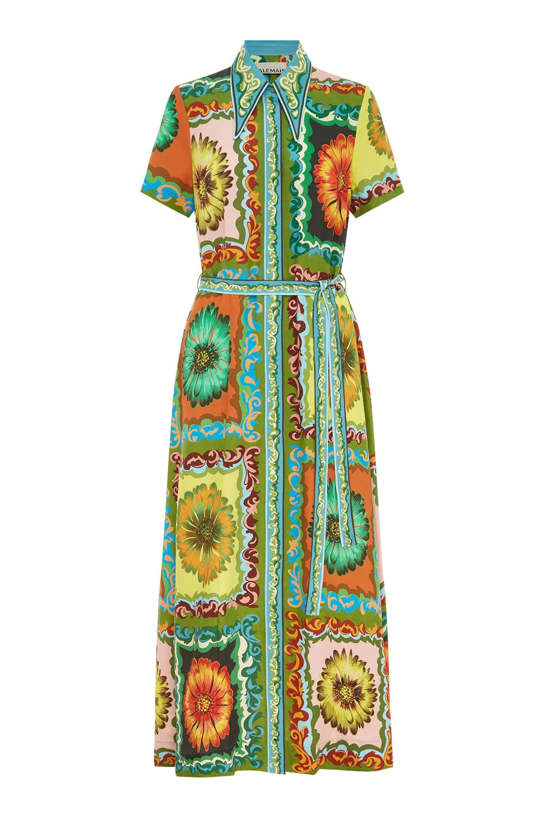 Stylish DISCO DAISY SHIRTDRESS for Women - Floral Print Summer Dress - Perfect for Parties, Weddings & Casual Outings