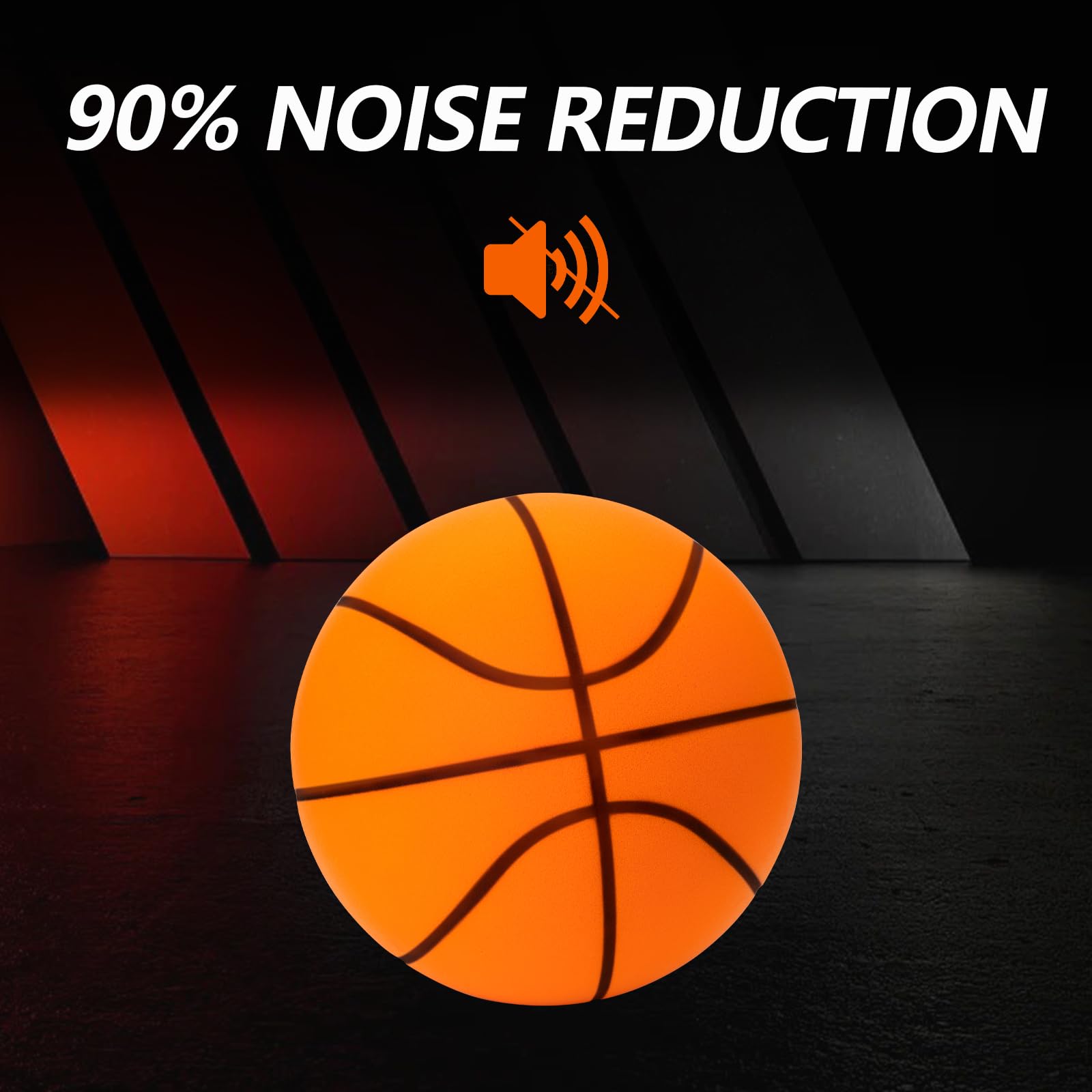 2024 Silent Foam Basketball - No.7 Size Indoor Training Ball for Quiet Dribbling & Bounce - Perfect for Apartment Practice, Late-Night Drills & Noise-Sensitive Areas