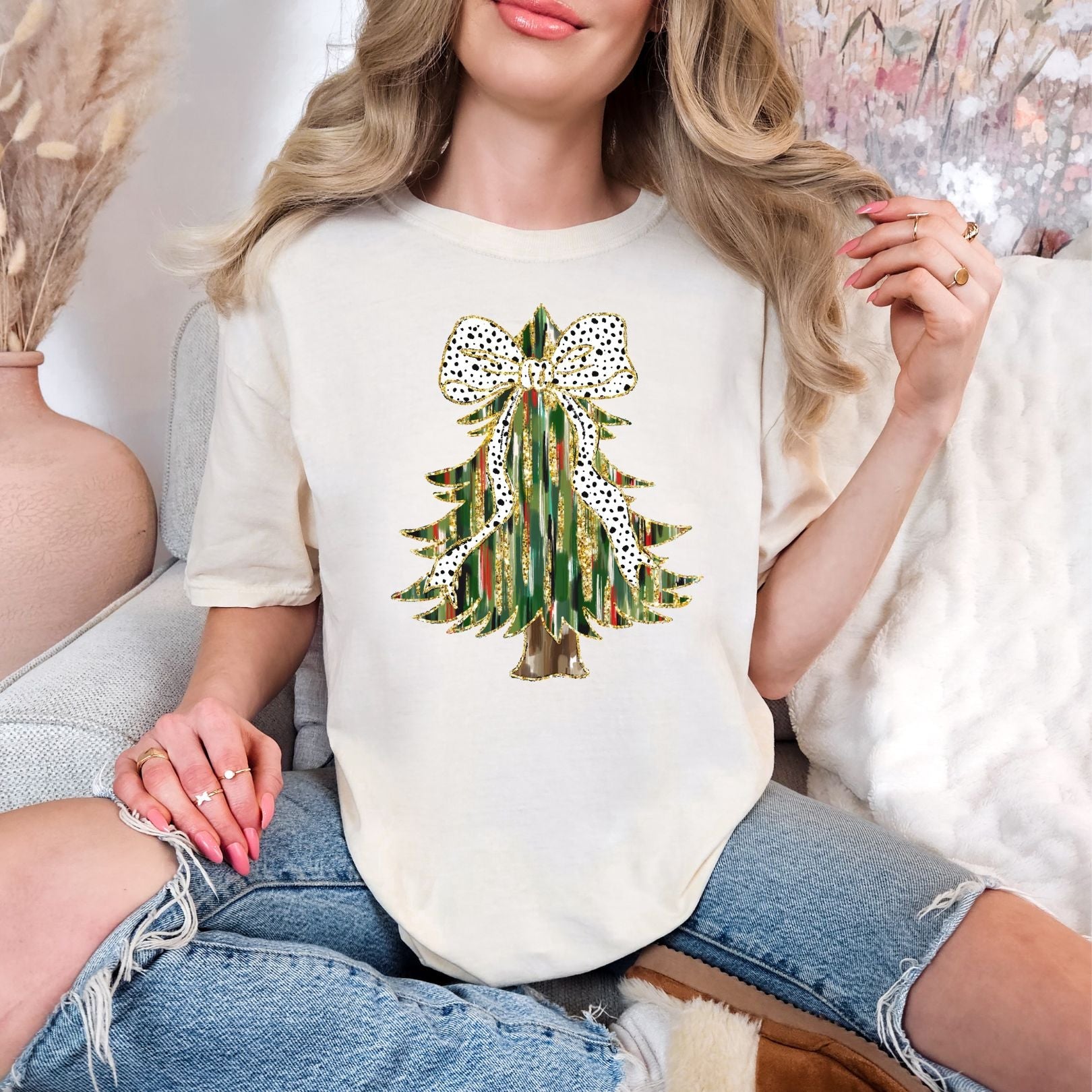 Bow on Top Graphic Tee - Cute Casual T-Shirt for Women | Perfect for Everyday Wear, Outings & Street Style Fashion