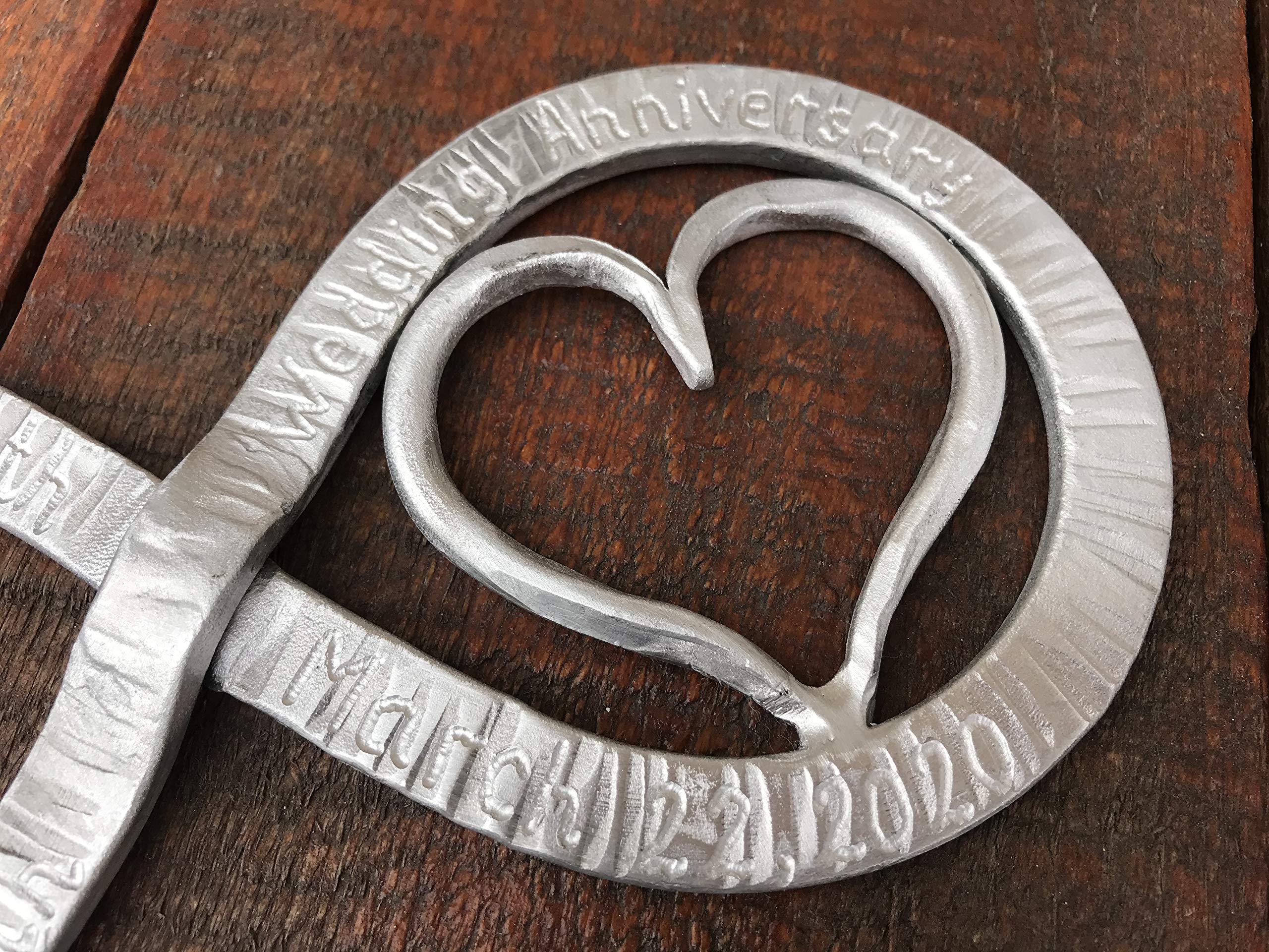 Infinity Sign Tin Gift - 10th Anniversary Present for Couples, Aluminum Keepsake for Her & Him - Perfect for Romantic Celebrations & Home Decor