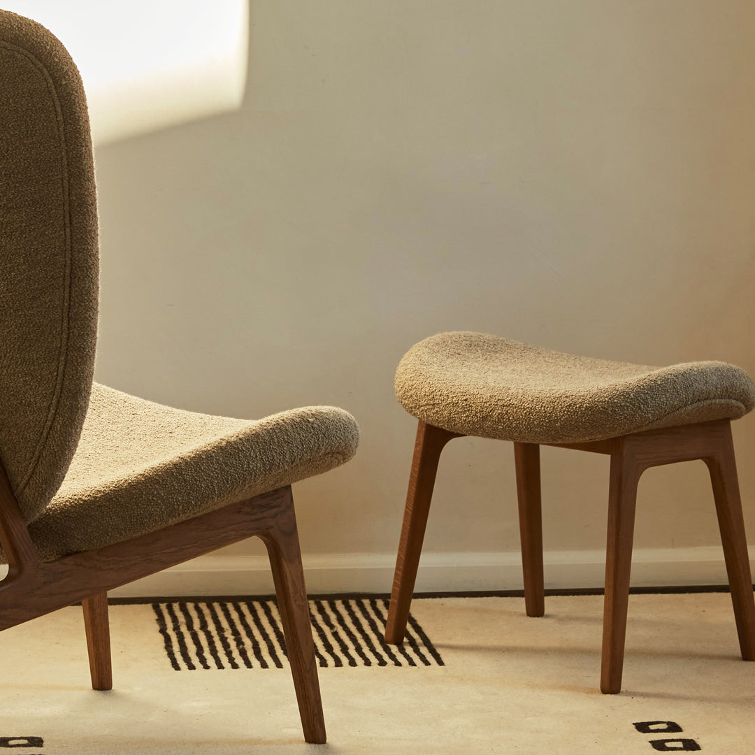 Elephant Lounge Stool - Upholstered Seat for Living Room, Bedroom & Office - Comfortable Accent Chair for Relaxing & Reading