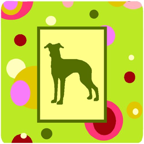 Italian Greyhound Foam Coasters Set of 4 - Absorbent Drink Coasters for Coffee, Wine & Beer - Perfect for Home, Office & Bar Use