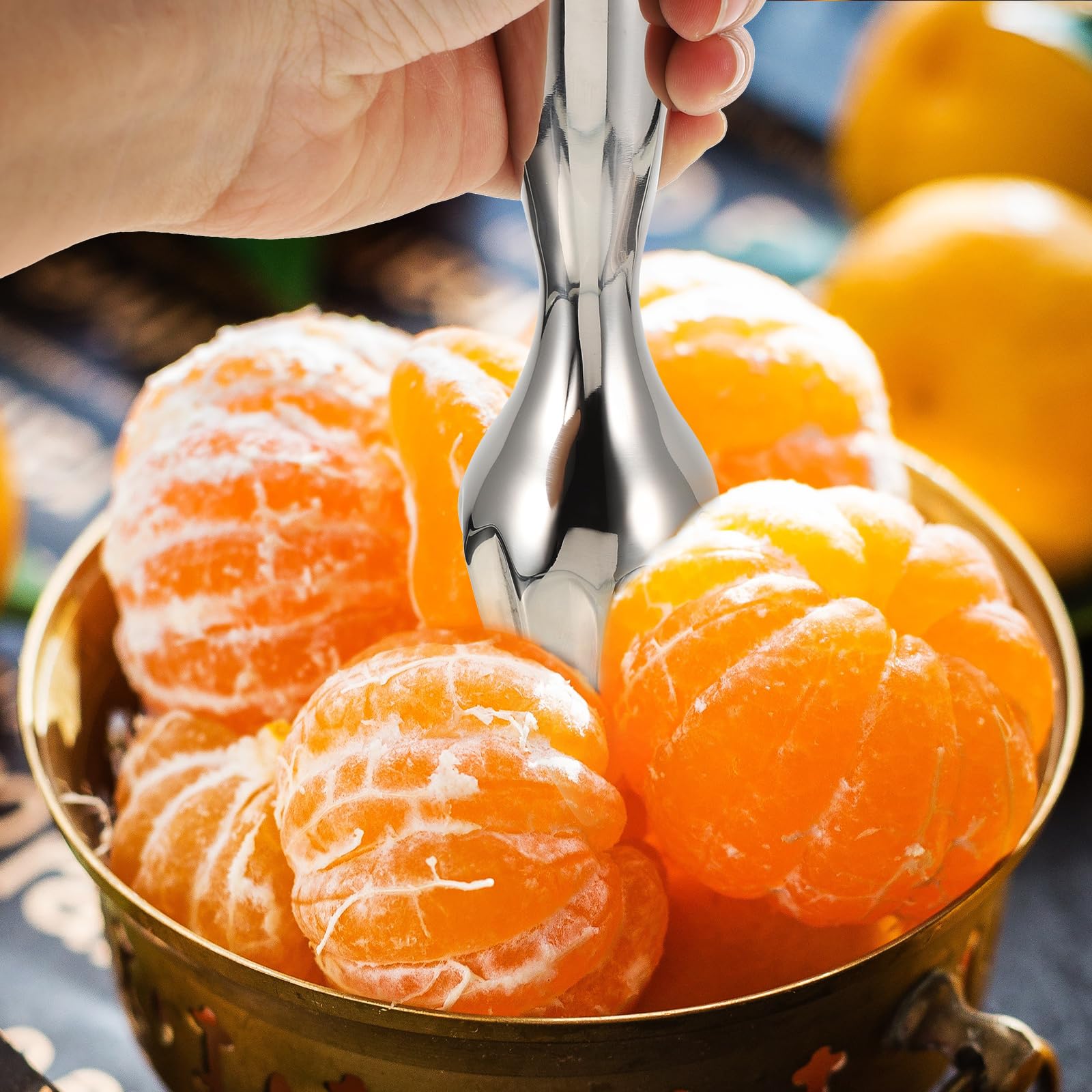 HEMOTON Stainless Steel Lemon Reamer - Manual Citrus Juicer for Lemon, Lime, Grapefruit & Pomegranate - Durable Fruit Squeezer for Fresh Juice at Home, Bars & Restaurants