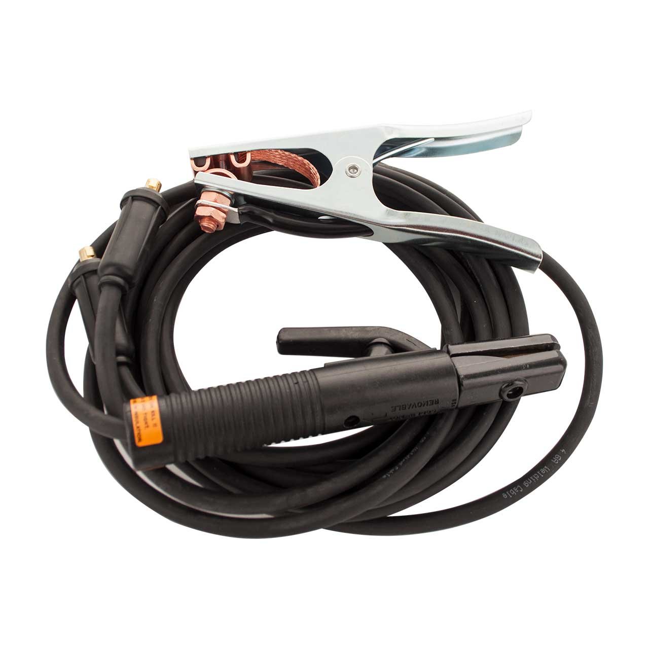 Miller 208505 Professional Electrode Holder & Ground Clamp Set with Storage Bag - Ideal for Welding, Metal Fabrication & DIY Projects
