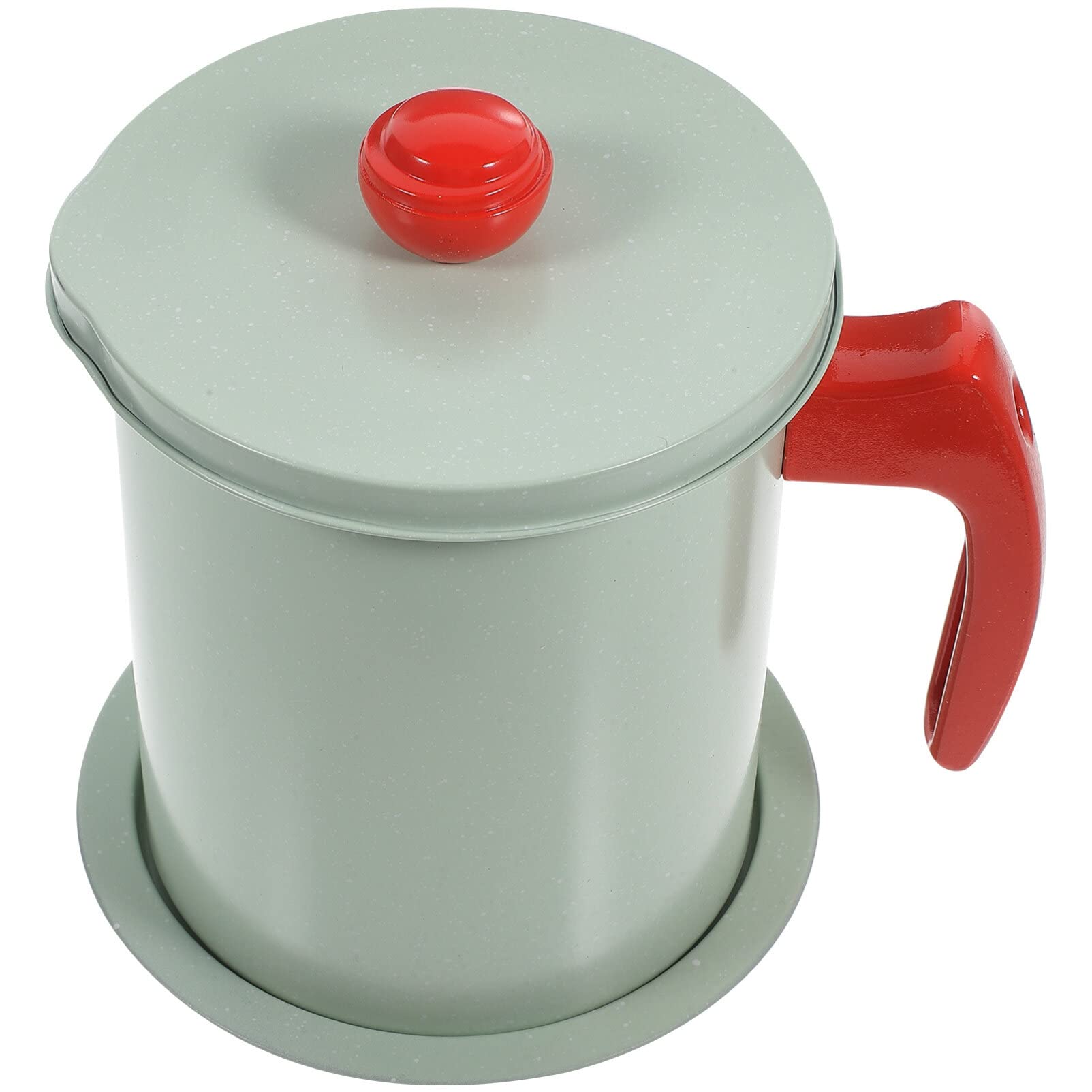 Premium Oil Strainer Pot with Fine Mesh Filter - Durable Cooking Oil Dripping Container for Kitchen, Deep Frying & Baking - Reusable Grease Storage Jug for Healthy Meal Prep