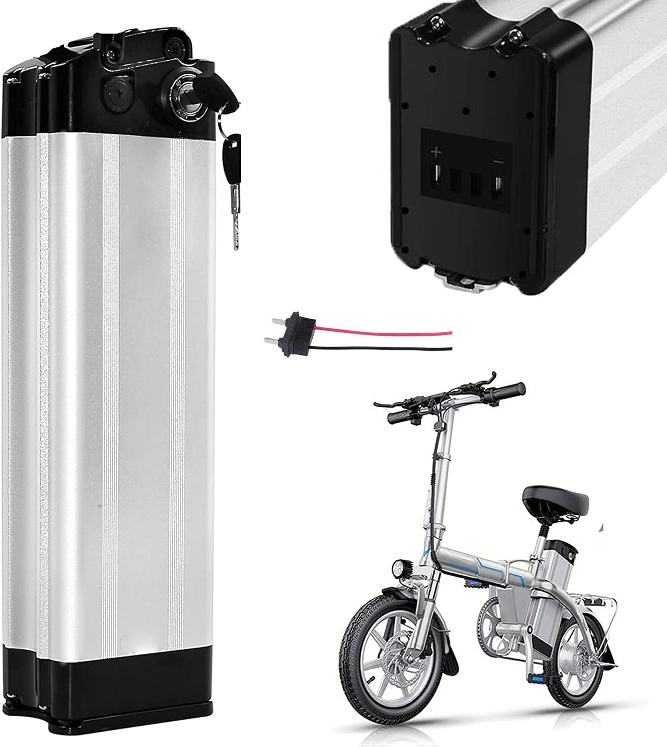 36V 10AH-20AH Ebike Lithium Battery | WILLQR Down Tube Li-ion Battery for 100W-750W Electric Bicycle | Safe Lock & Base Included | Perfect for Commuting, Mountain Biking & Urban Riding