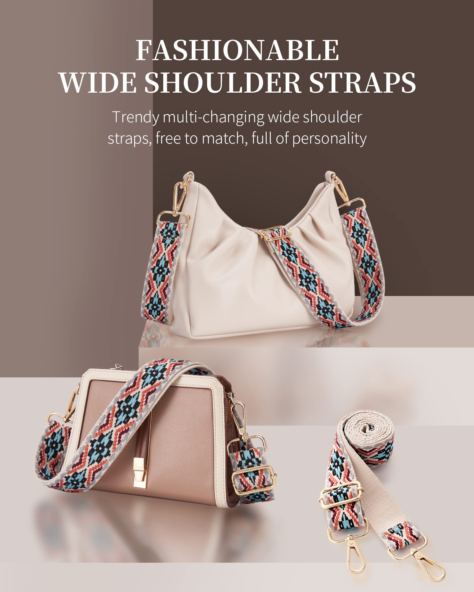 LIVACASA Adjustable Purse Strap Replacement for Women - 1.5