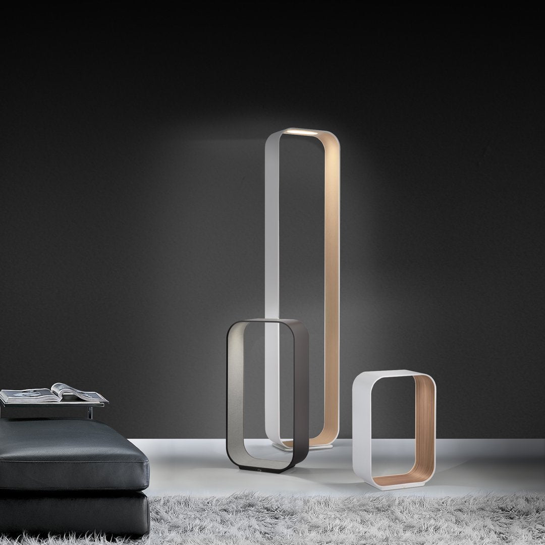 Modern Contour Floor Lamp for Living Room - Adjustable LED Standing Light with Remote Control, Perfect for Reading, Relaxing & Home Decor