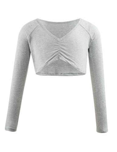 Grey Crop Tops