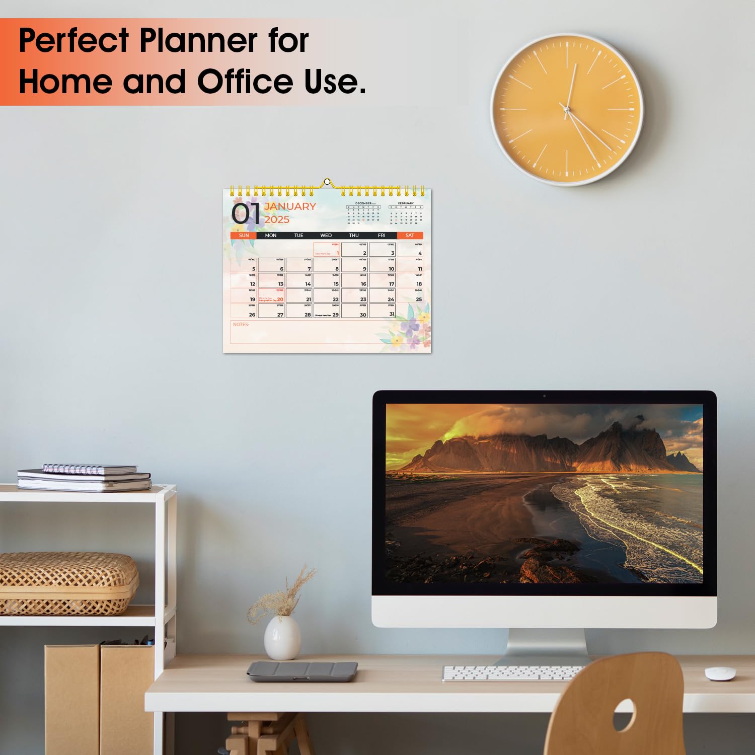 2025-2026 Wall Calendar | 18-Month Planner (January 2025 - June 2026) | 14.8