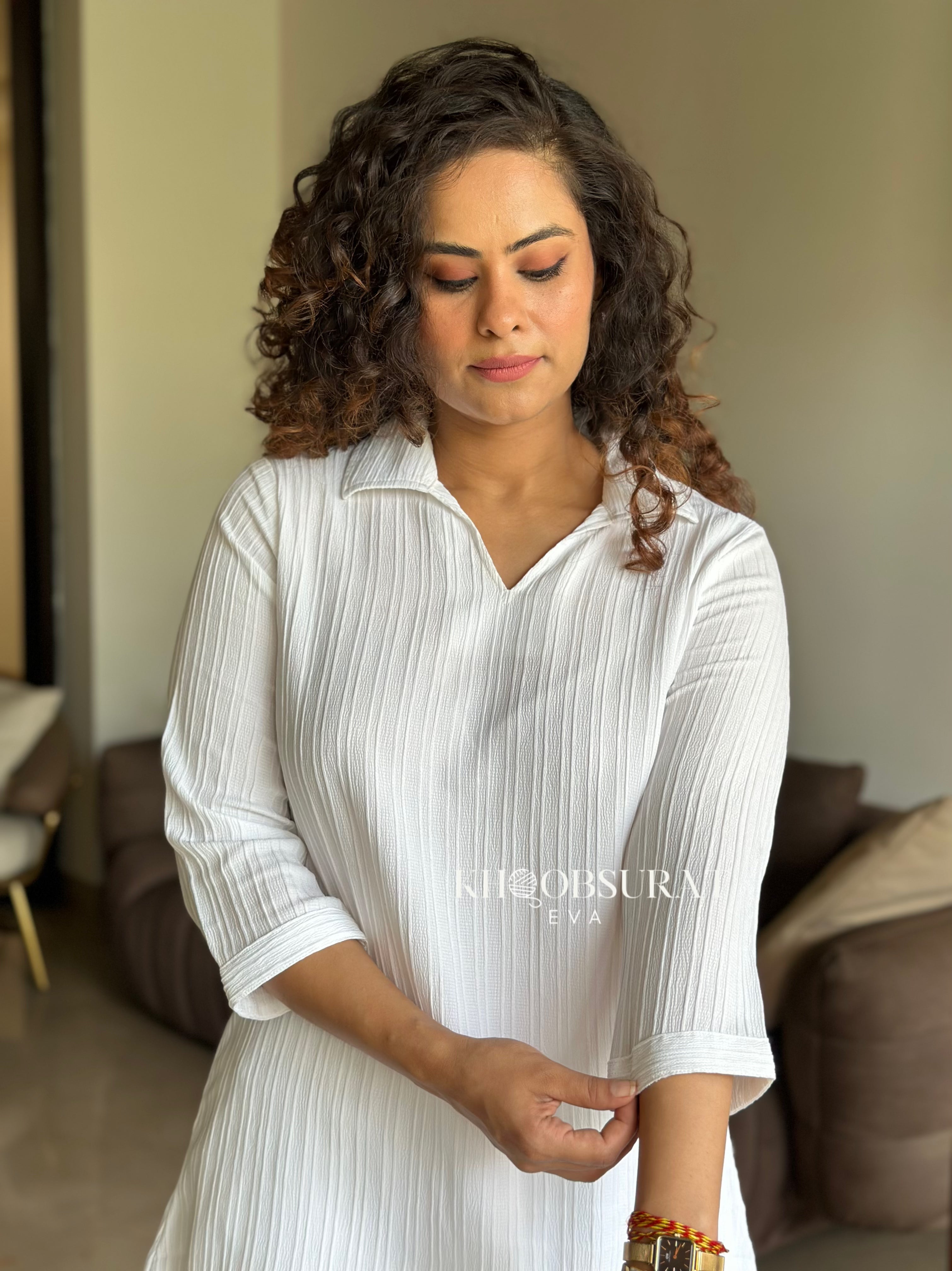 Stylish White Coord Set for Women - Perfect for Weekday Office Wear & Casual Outings | Trendy Matching Outfit for Work & Social Events