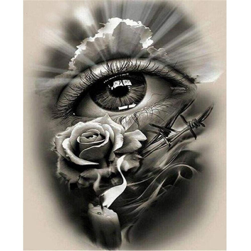 1000 Piece Puzzle for Adults - Eyes and Flowers Classic Jigsaw Puzzle, 26x38cm (10.23x14.96 Inches) - Perfect for Family Game Night & Stress Relief