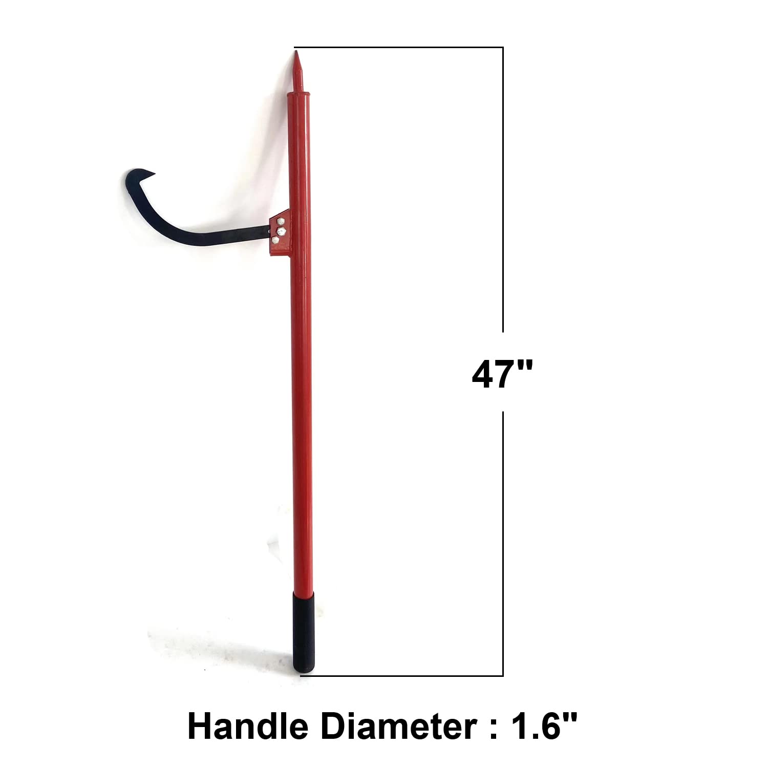 Heavy Duty Log Peavey with Steel Handle - 19 Inch Opening Log Roller Tool for Forestry & Firewood (47