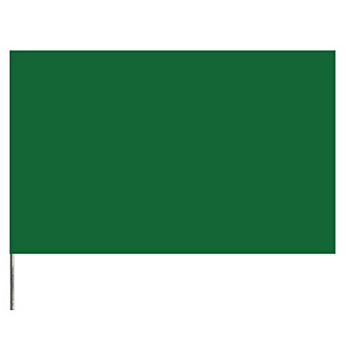 Presco Standard Marking Flags 21 Inch Green - 1000 Flags per Case - Durable Utility Flags for Landscaping, Construction & Surveying - Perfect for Marking Boundaries, Utilities & Hazard Areas