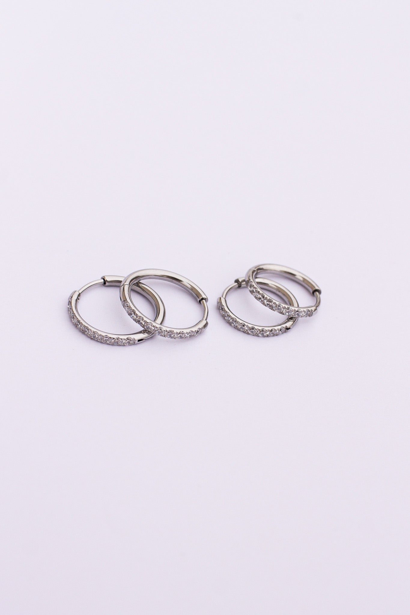 Mini Crystal Hoop Earrings - Sparkling Dainty Stud Earrings for Women | Perfect for Parties, Weddings & Everyday Wear
