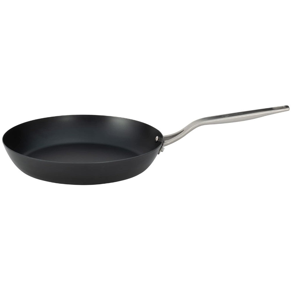 LAGOSTINA L700040128 28cm Blue Carbon Steel Skillet - Professional Non-Stick Frying Pan for Searing, Sauteing & Stir-Frying - Perfect for Home & Restaurant Cooking