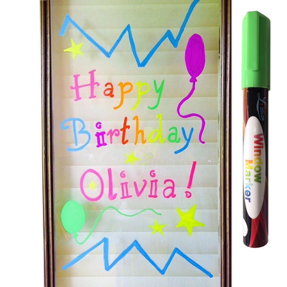 Premium Liquid Chalk Markers - 8 Pack with Reversible Tips - Non-Toxic & Child Safe - Perfect for Chalkboards, Whiteboards, Glass, Windows, Bistro Menus & Labels - Ideal for Teachers, Restaurants, Retail Signs & DIY Home Decor