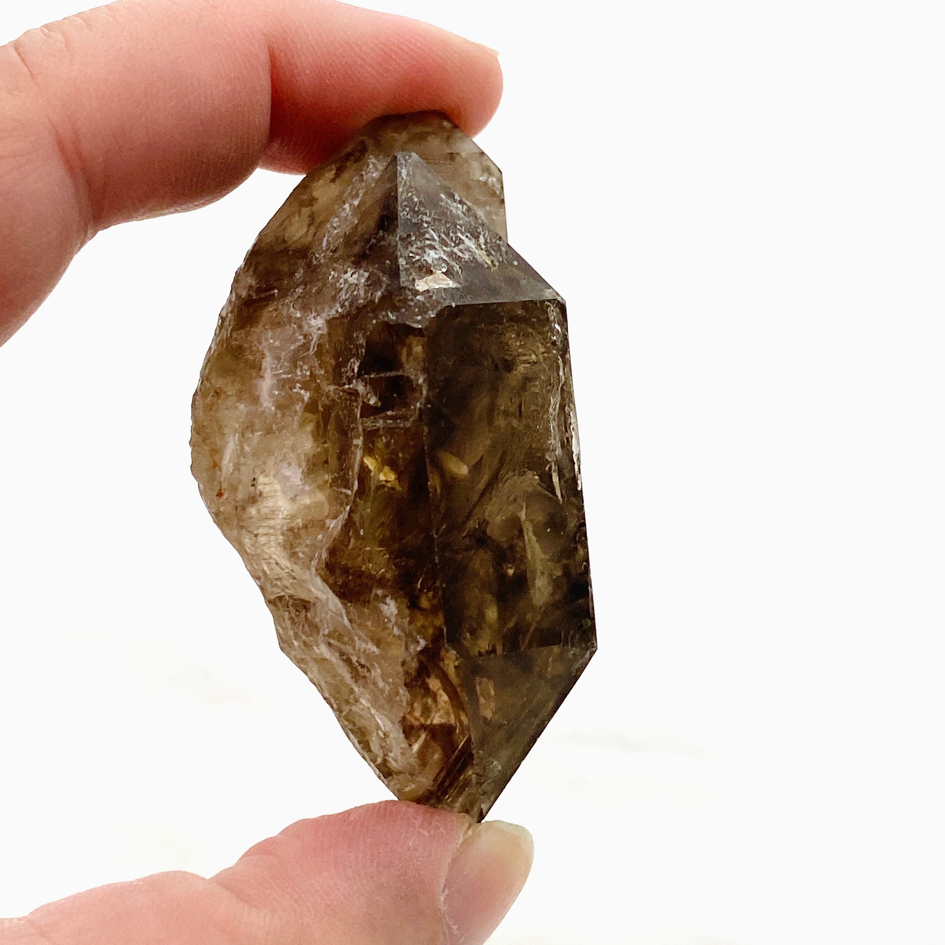 Natural Smokey Elestial Quartz Crystal - Healing Stone for Meditation, Energy Work & Spiritual Growth - Perfect for Home Decor, Yoga & Reiki