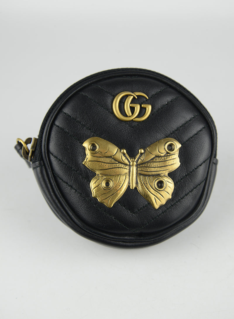 Gucci Black Leather Wristlet Wallet for Women - Stylish & Compact for Everyday Use and Travel