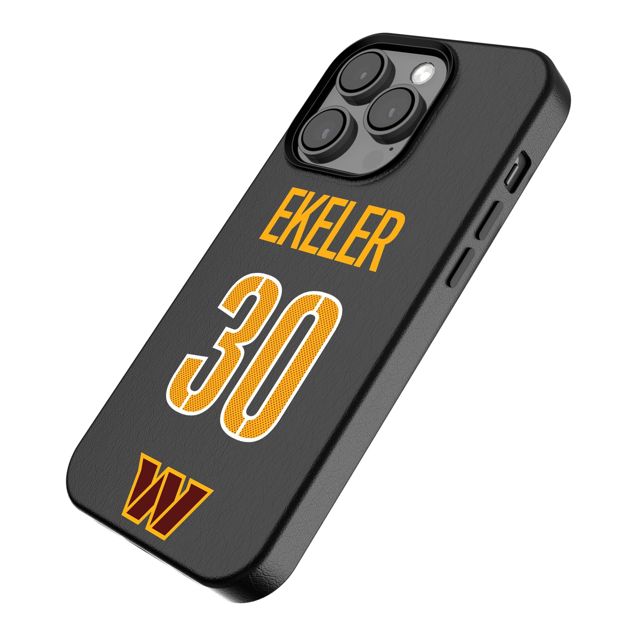Austin Ekeler Washington Commanders 30 MagSafe Compatible Phone Case for iPhone 15/14/13/12 Pro Max - Durable NFL Team Design for Football Fans & Game Day Support