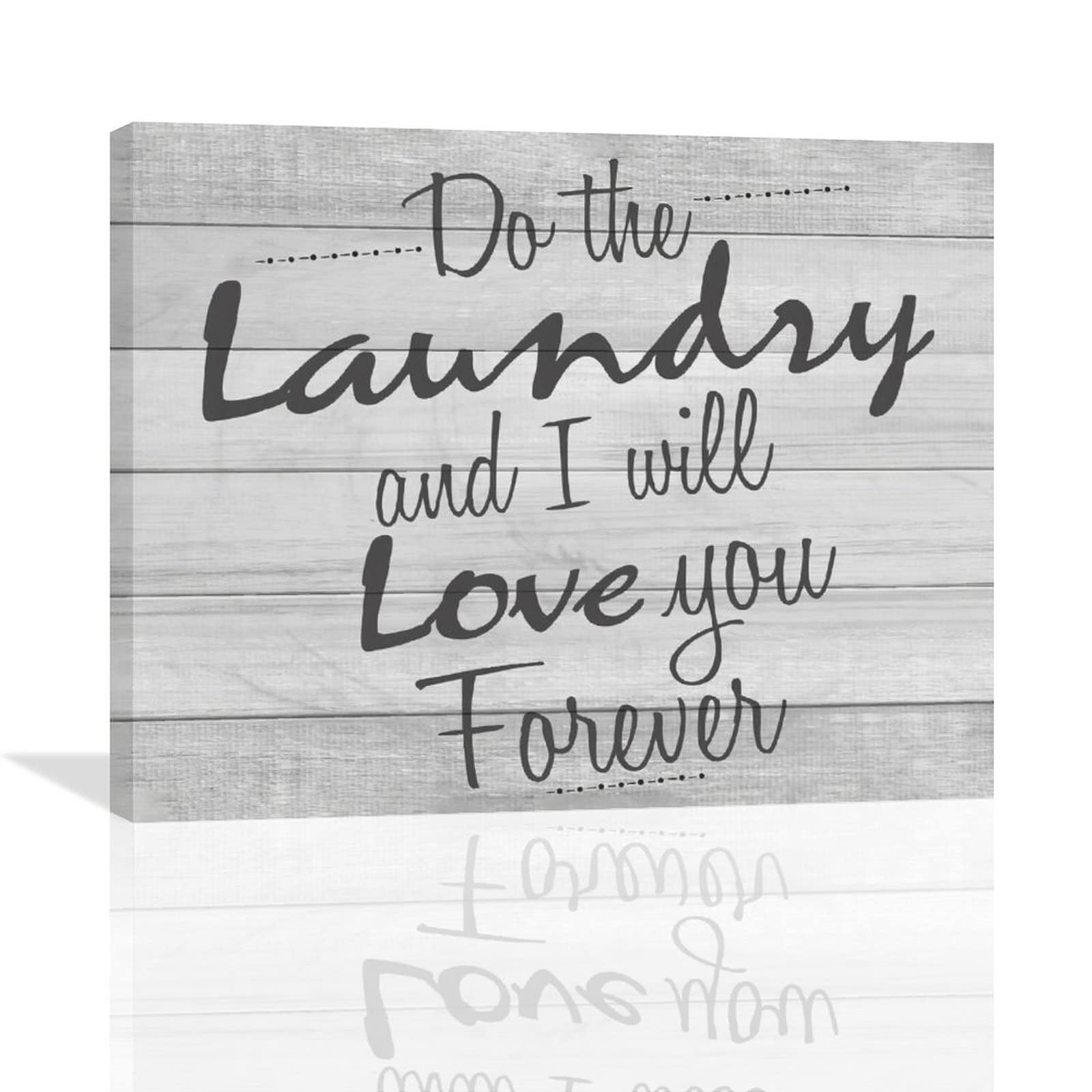 Vintage Laundry Room Wall Art - Framed 
