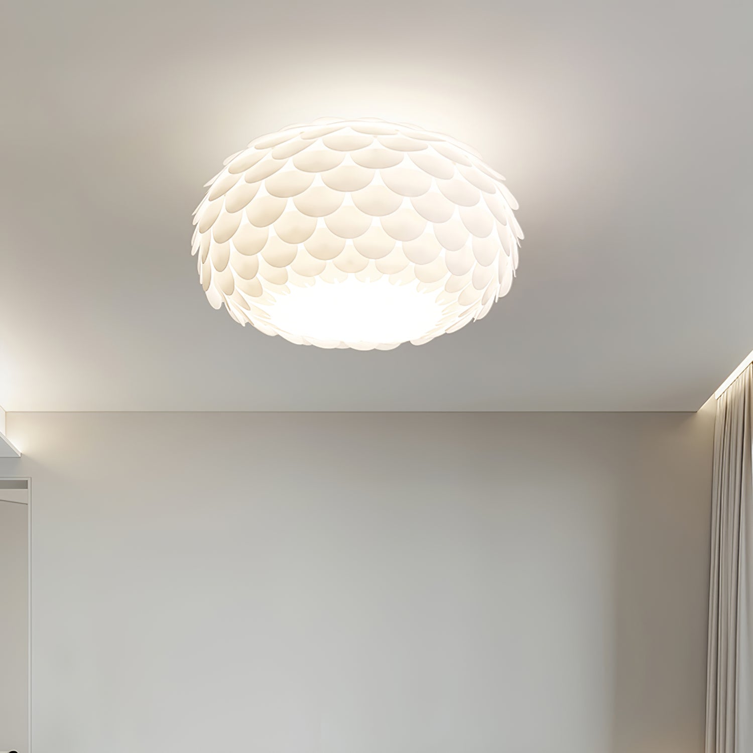 Modern LED Ceiling Light Fixture - Energy Efficient Dimmable Flush Mount for Living Room, Bedroom, Kitchen | Home & Office Lighting Solution