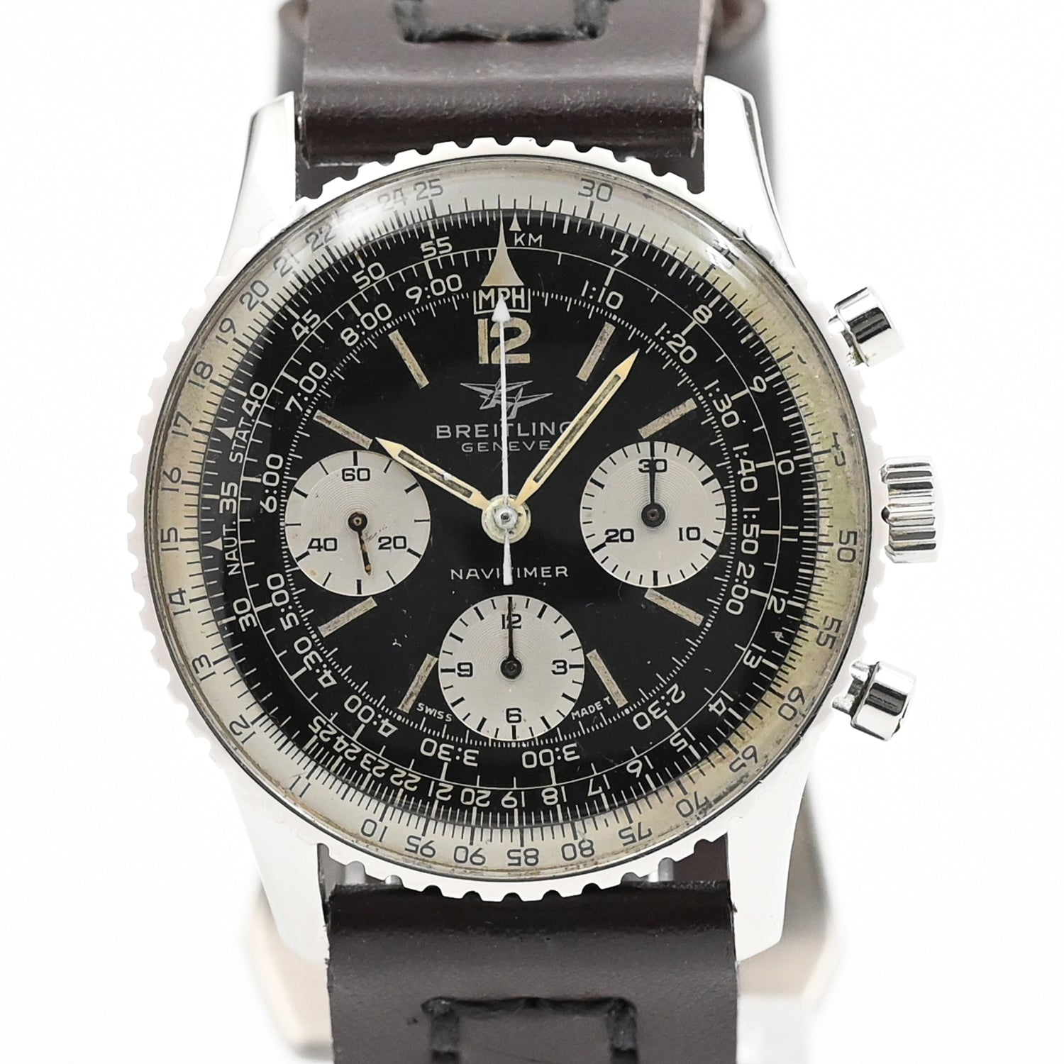 Breitling Navitimer Chronograph Watch - Luxury Swiss Automatic Pilot Watch for Men - Perfect for Aviation, Business & Formal Occasions