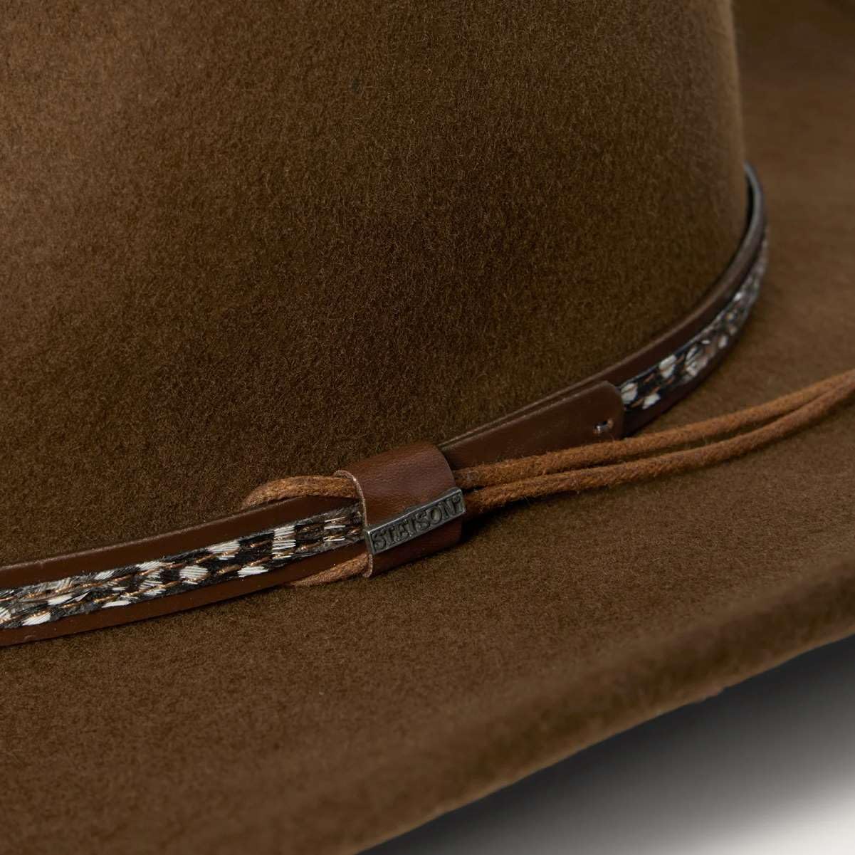 Stetson SWMTSK-8132 Mountain Sky Cowboy Hat for Men - Western Style Felt Hat with Leather Band - Perfect for Outdoor Adventures, Rodeos & Country Fashion
